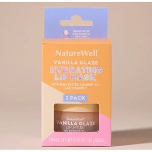 NatureWell Vanilla Glaze Hydrating Lip Mask 2-Pack , New in Box
